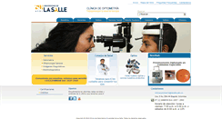 Desktop Screenshot of clinicadeoptometria.lasalle.edu.co