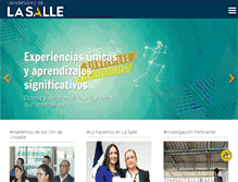 Tablet Screenshot of lasalle.edu.co