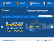 Tablet Screenshot of lasalle.edu.br